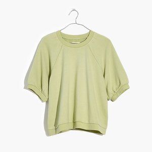 Madewell Puff-Sleeve Sweatshirt Tee size Small